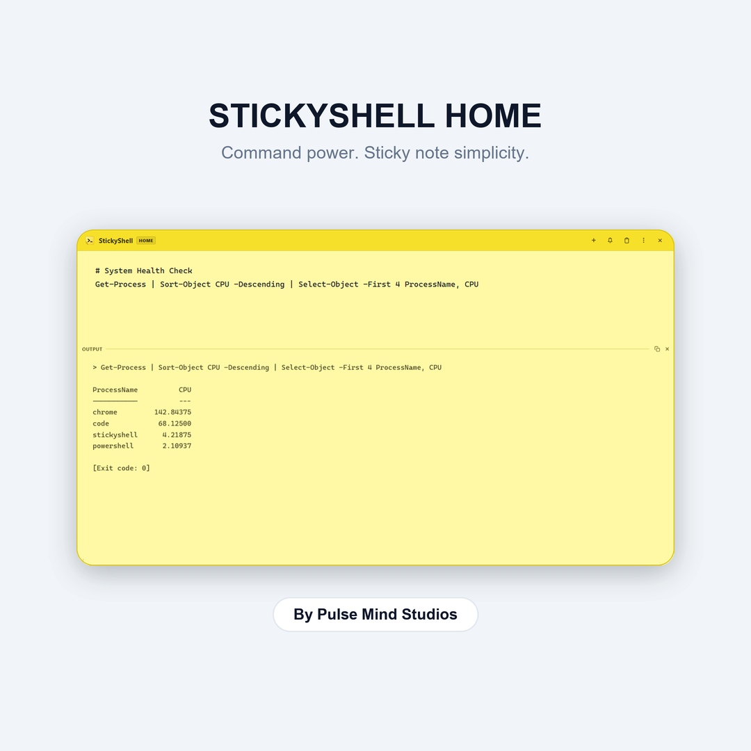 StickyShell Interface